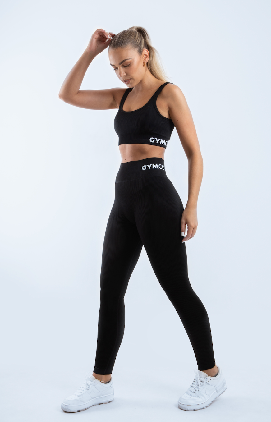 SIGNATURE RIBBED SEAMLESS LEGGINGS - My Store